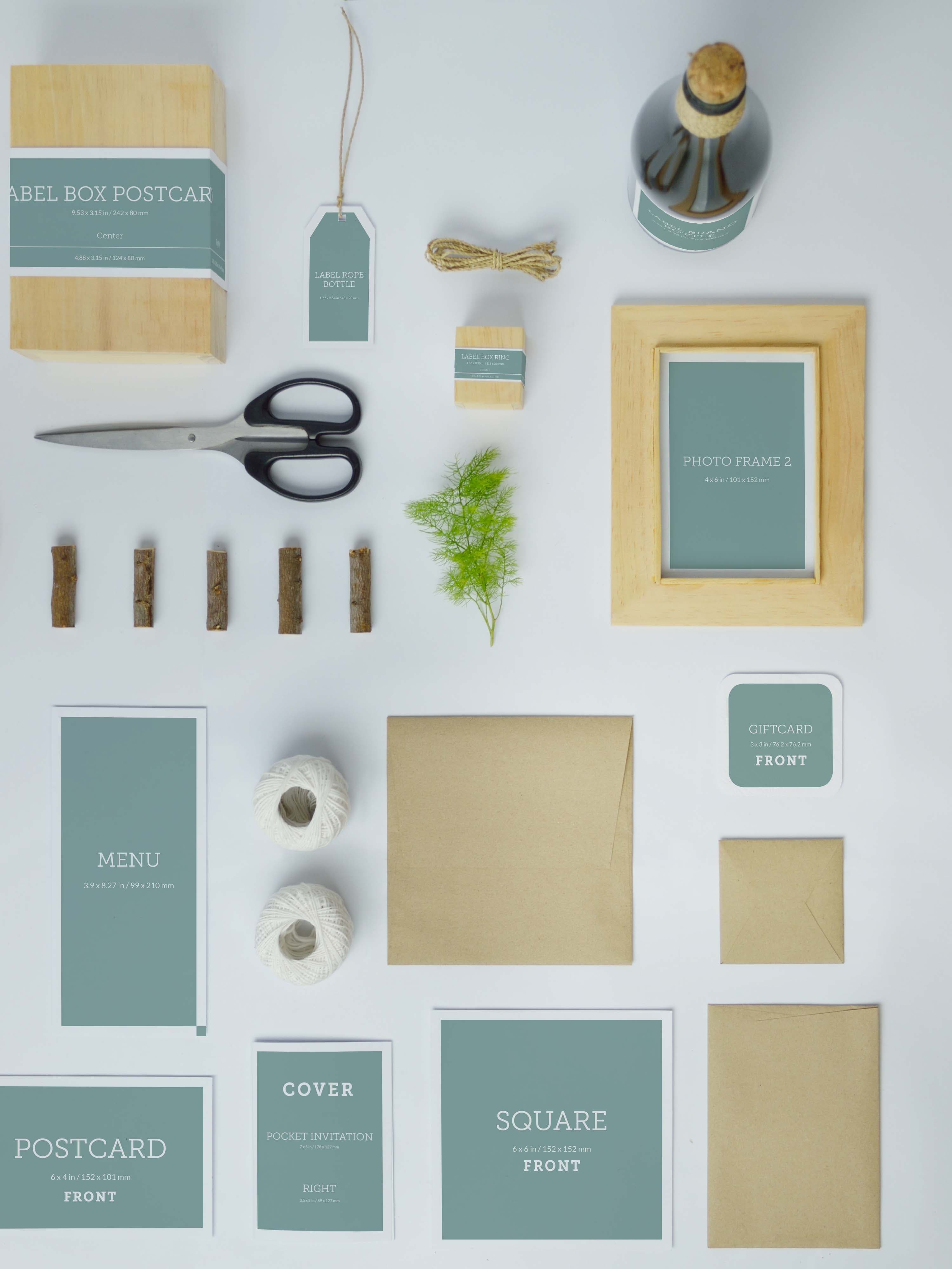 简约办公场景VI psd智能样机