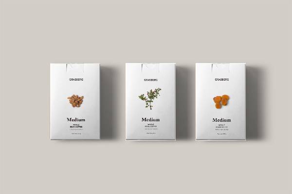 食品零食坚果包装psd智能贴图样机模型